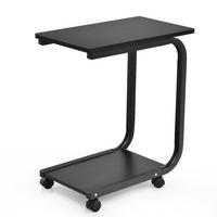 LAPTOPTISCH 59cm Schwarz - Schwarz, Metall (30/50/59cm) - COSTWAY