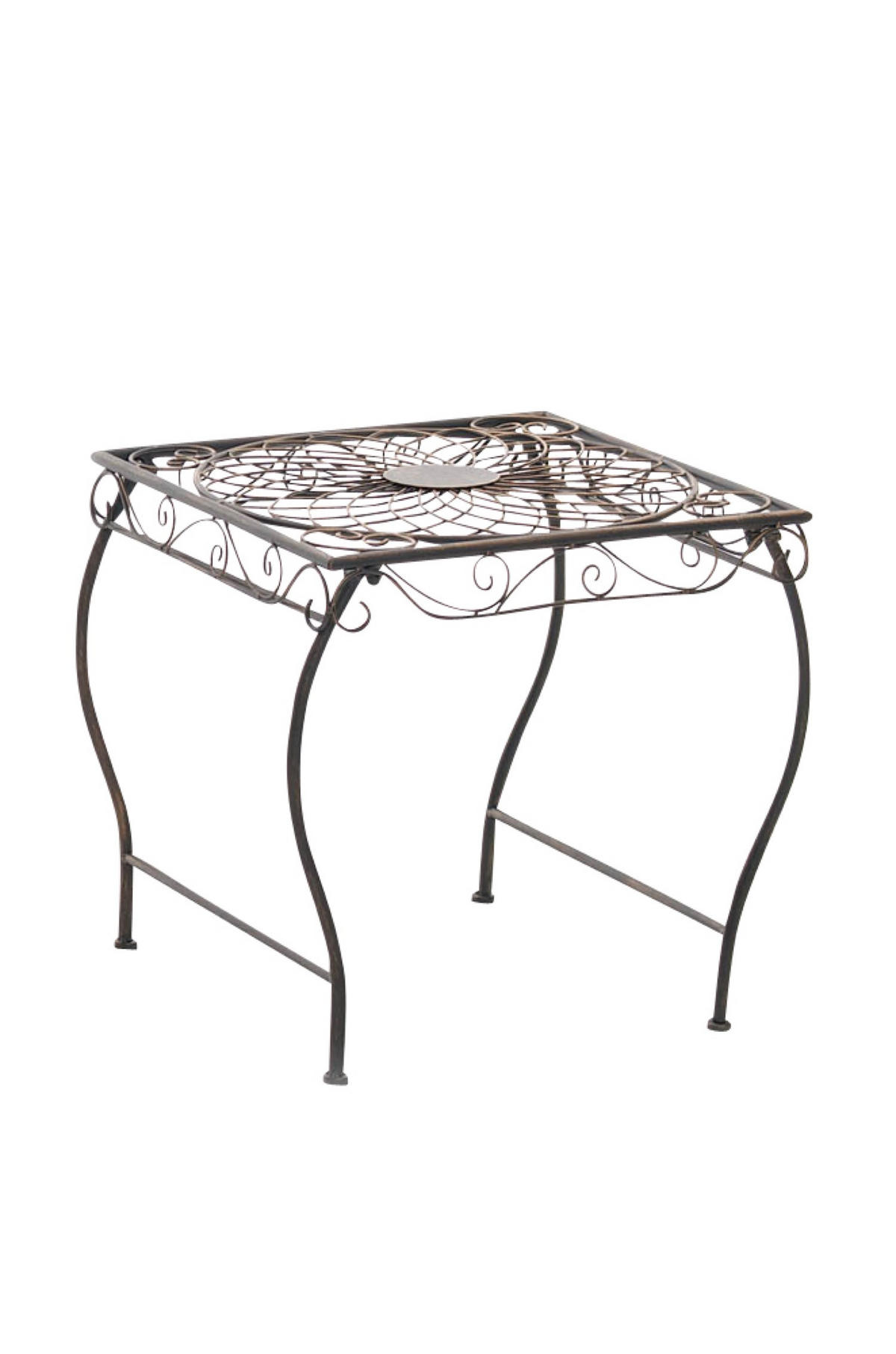 GARTENTISCH Carina bronze - Dunkelbraun, Metall (46/49/45cm) - TPFGarden