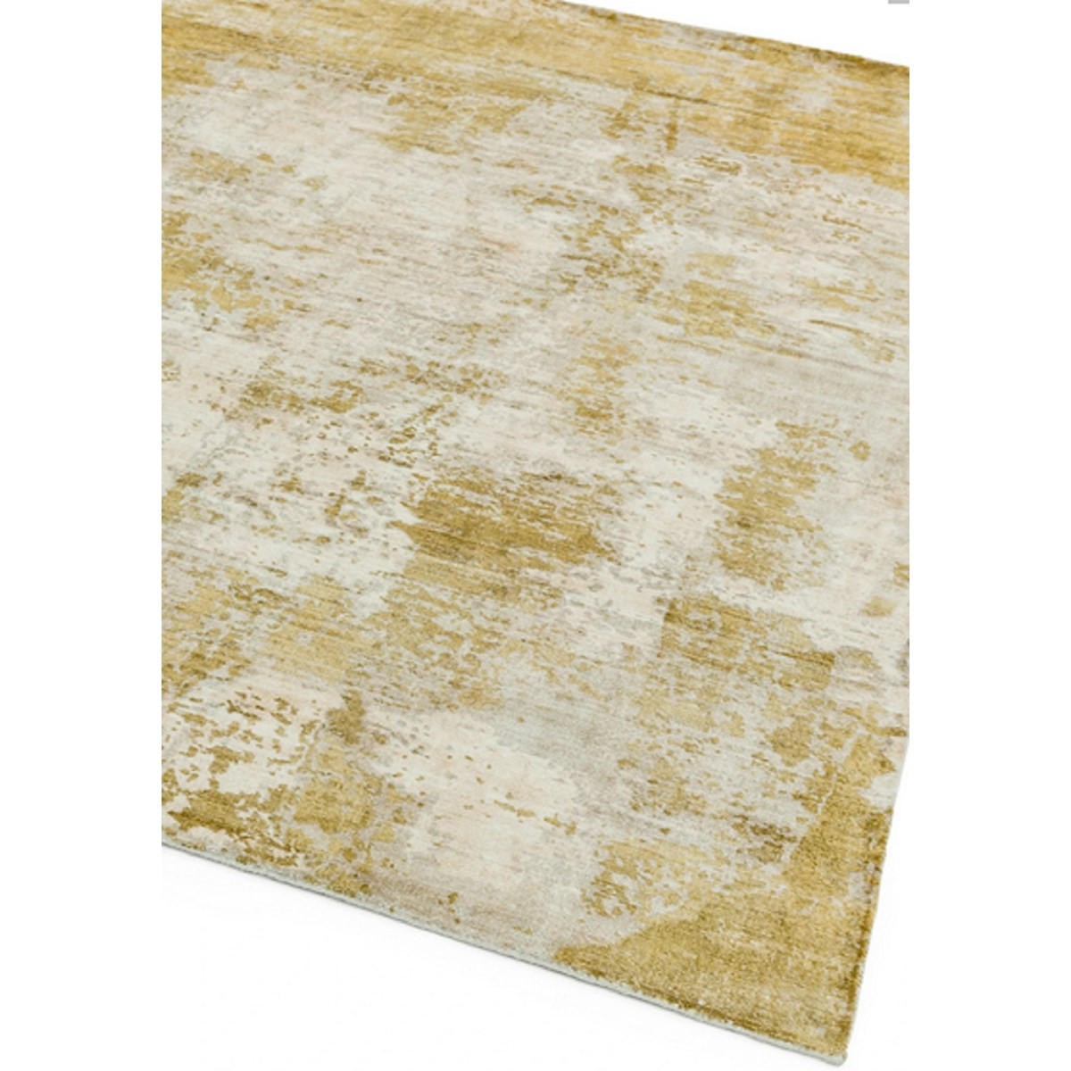 TEPPICH Moderner handgefertigter für Wohn- und Schlafzimmer von BYGAT Gelb 120 x 170 cm - Currygelb, Textil (120/170cm) - Novatrend