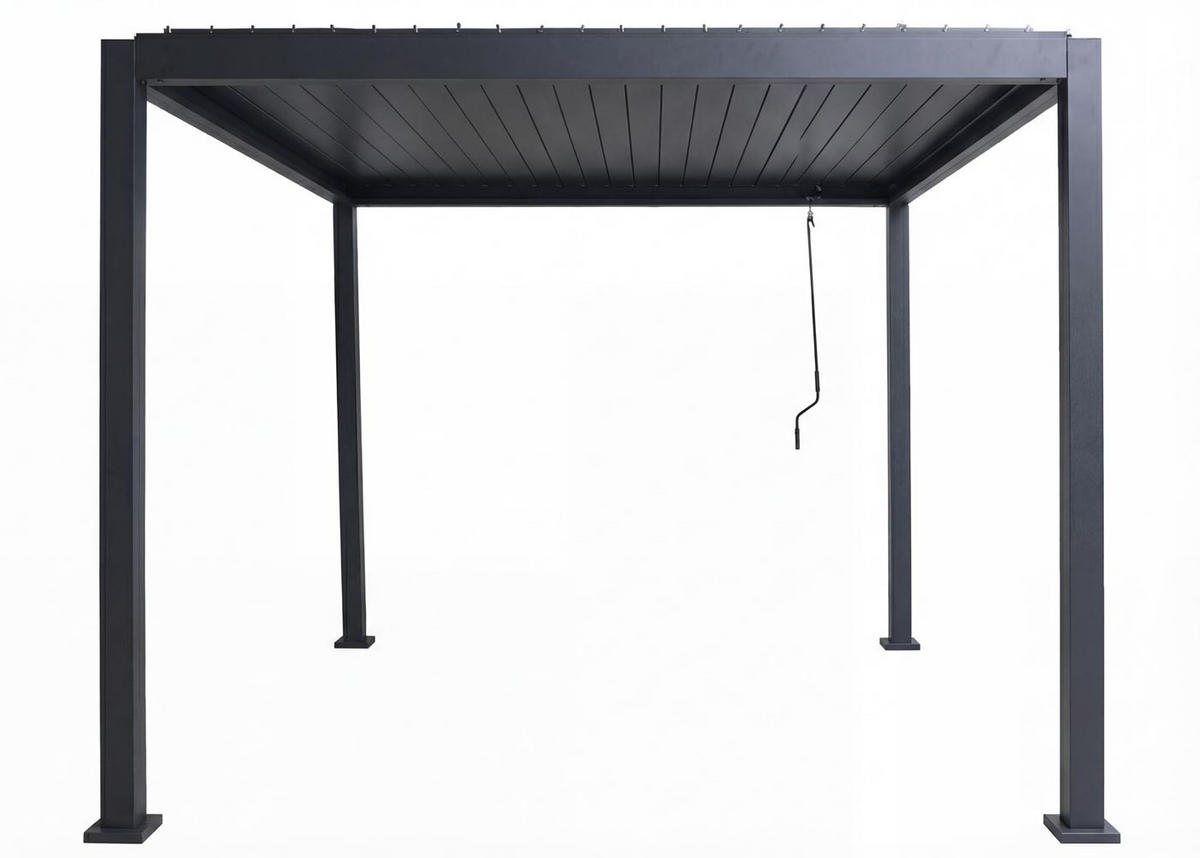 PERGOLA 235x300x300cm Anthrazit - Anthrazit, Metall (300/235/300cm) - BERLINLODGE