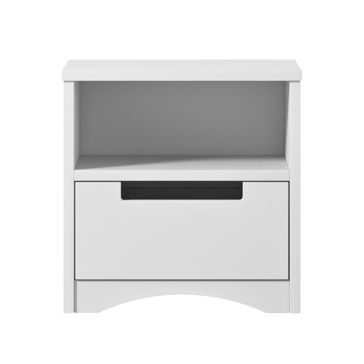 KINDER-NACHTTISCH Classic Weiß 30/40/39 - Weiß, Holzwerkstoff (30/40/39cm) - RAUMHIRSCH FURNITURE