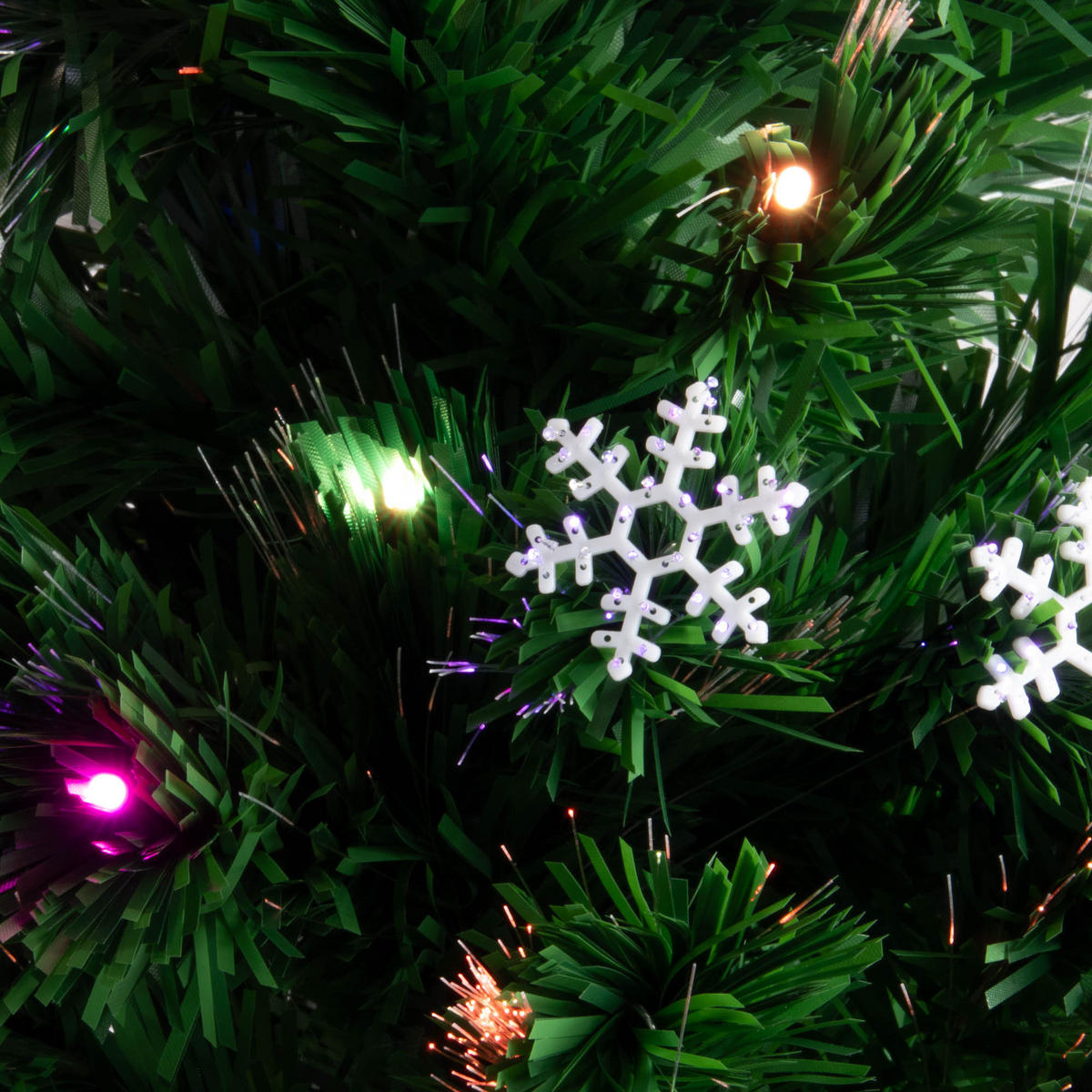 WEIHNACHTSBAUM mit Beleuchtung und Stern 50/50/90 cm - Grün, Kunststoff (50/90cm) - Fééric Lights and Christmas