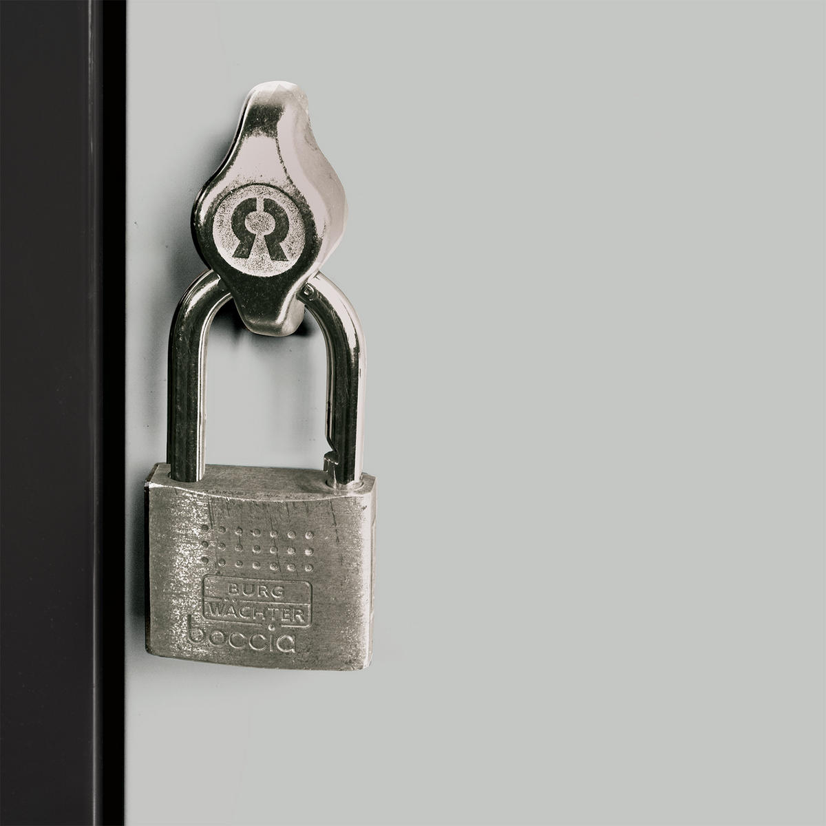 SCHLIESSFACHWÜRFEL Blocky mit Drehriegelschloss für Vorhängeschloss 40x40x40cm Anthrazit/Lichtgrau - Schwarz/Grau, Metall (40/40/40cm) - PROREGAL