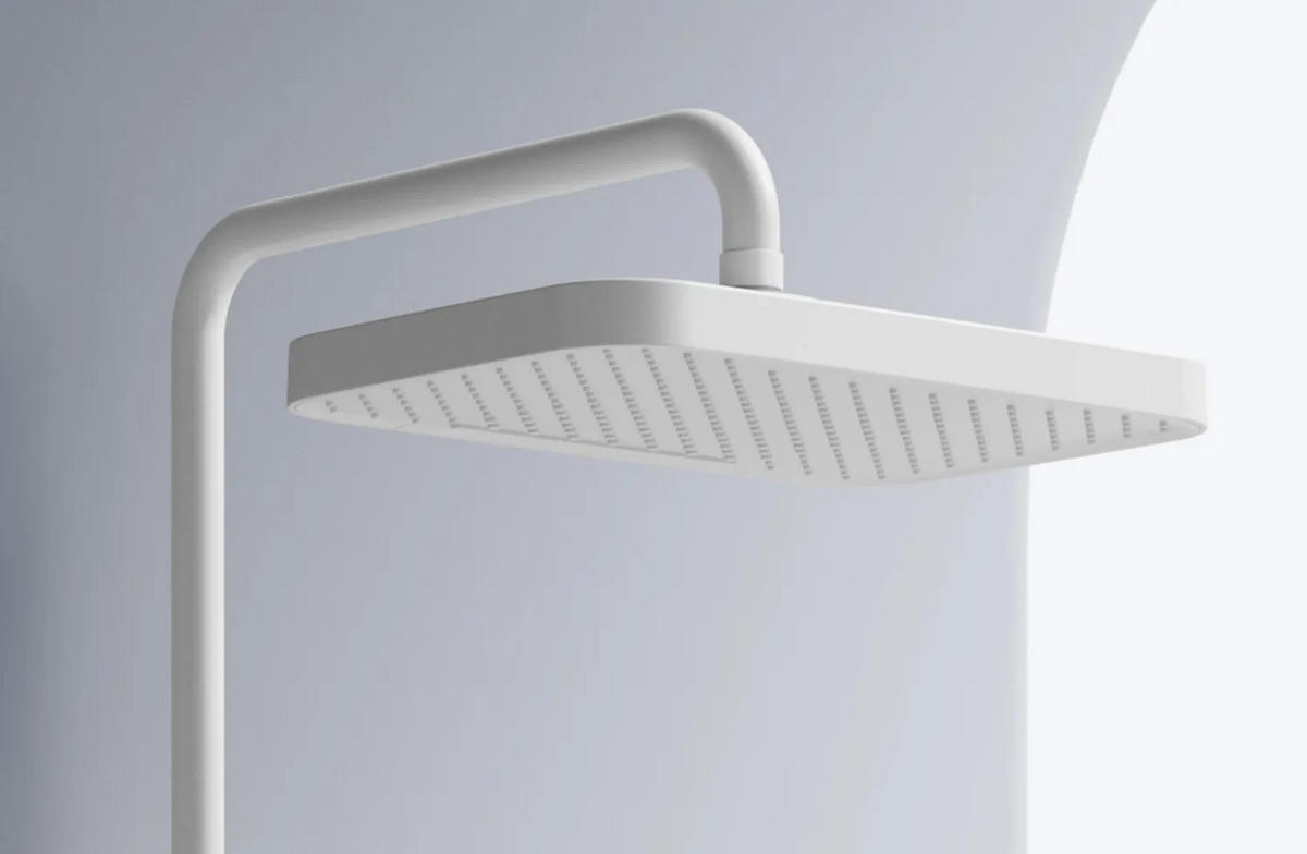 DUSCHGARNITUR Rea Bari White - Weiß, Metall (33/118.5/51cm) - REA
