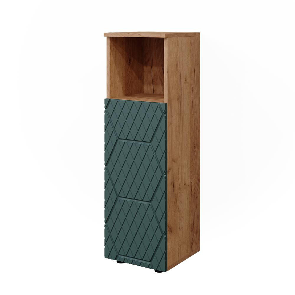 MIDISK&Aring;P Irma Gr&ouml;n/Goldkraft Ek 30x95 cm Gr&ouml;n, Honungsek 95/30/30 cm