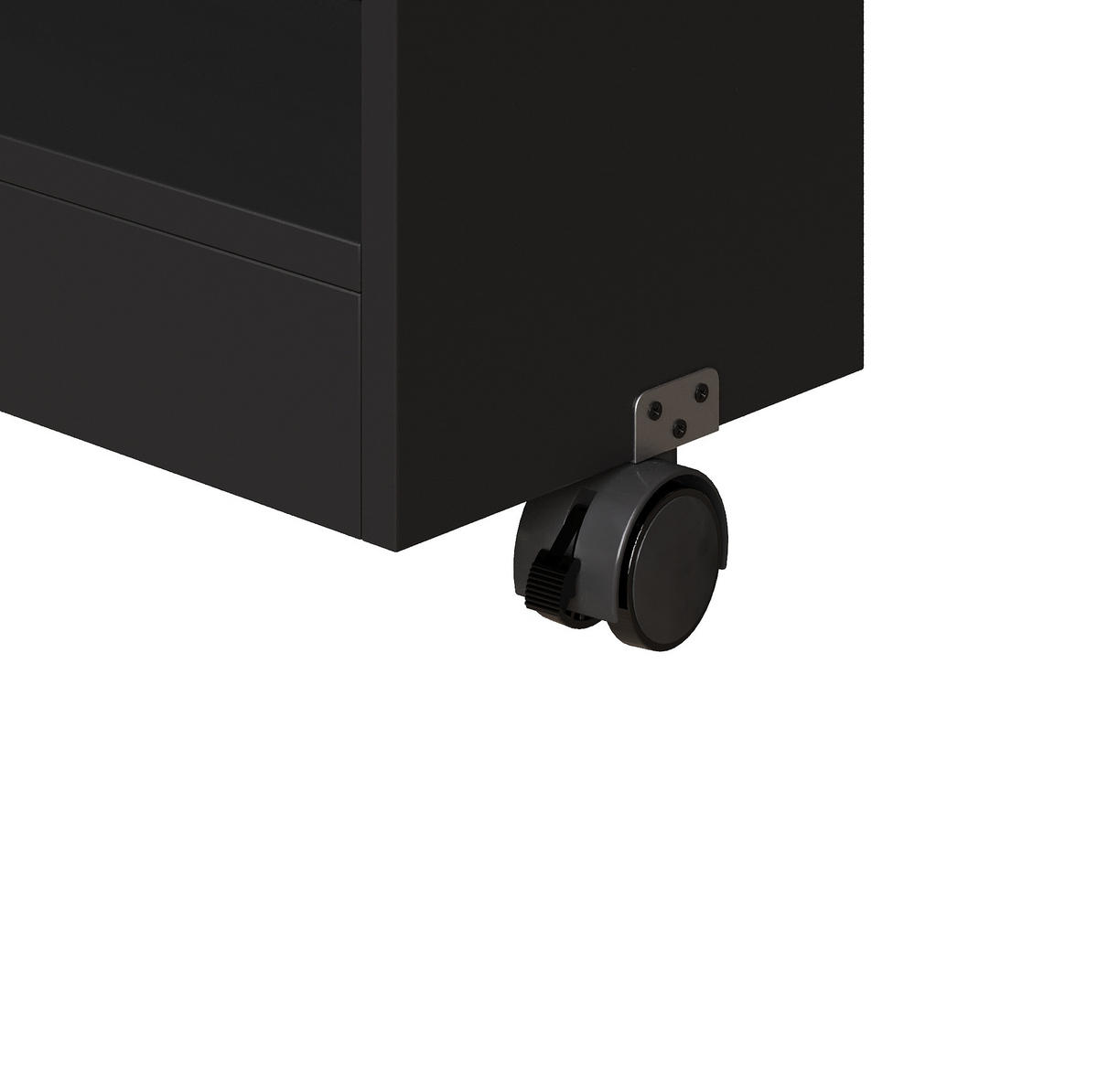 AUSZIEHBARER Bartisch MDF mit Stauraum & LED, 135-205/39/100 cm, Schwarz - Schwarz, Holzwerkstoff (39/100/135cm) - Redom