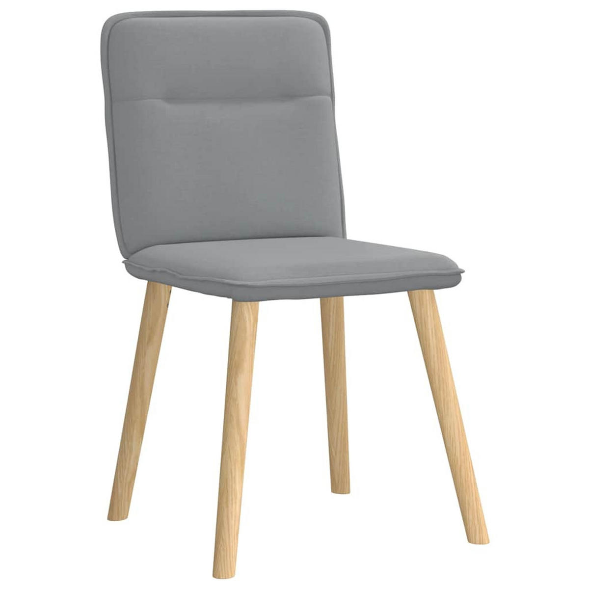ESSZIMMERSTÜHLE 2 Stk. Hellgrau Stoff 45*54*86cm - Grau, Metall (45/86/54cm) - ZMH