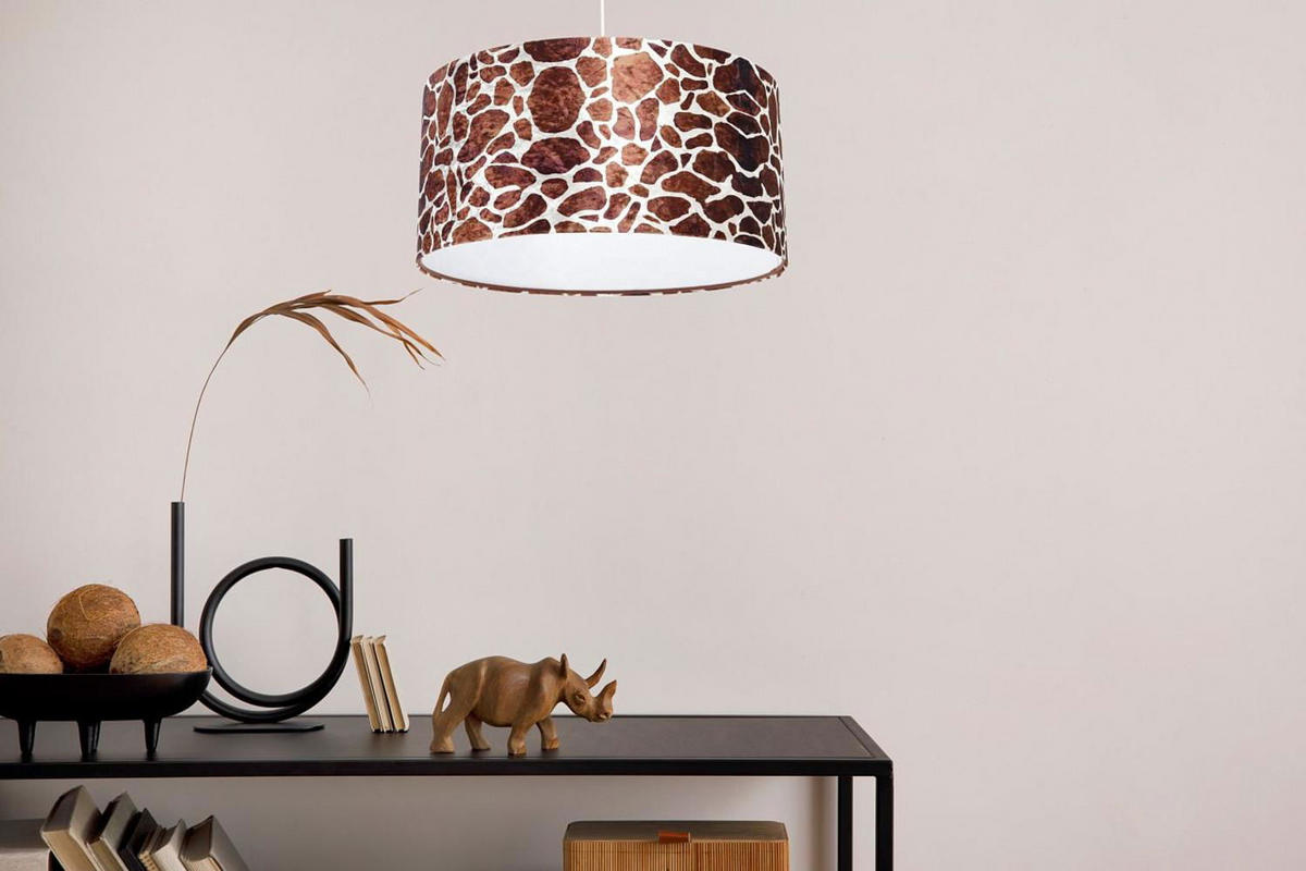 HÄNGELEUCHTE Weiß 60/30 cm - Weiß/Braun, Kunststoff (60/0.8/30cm) - ONZENO