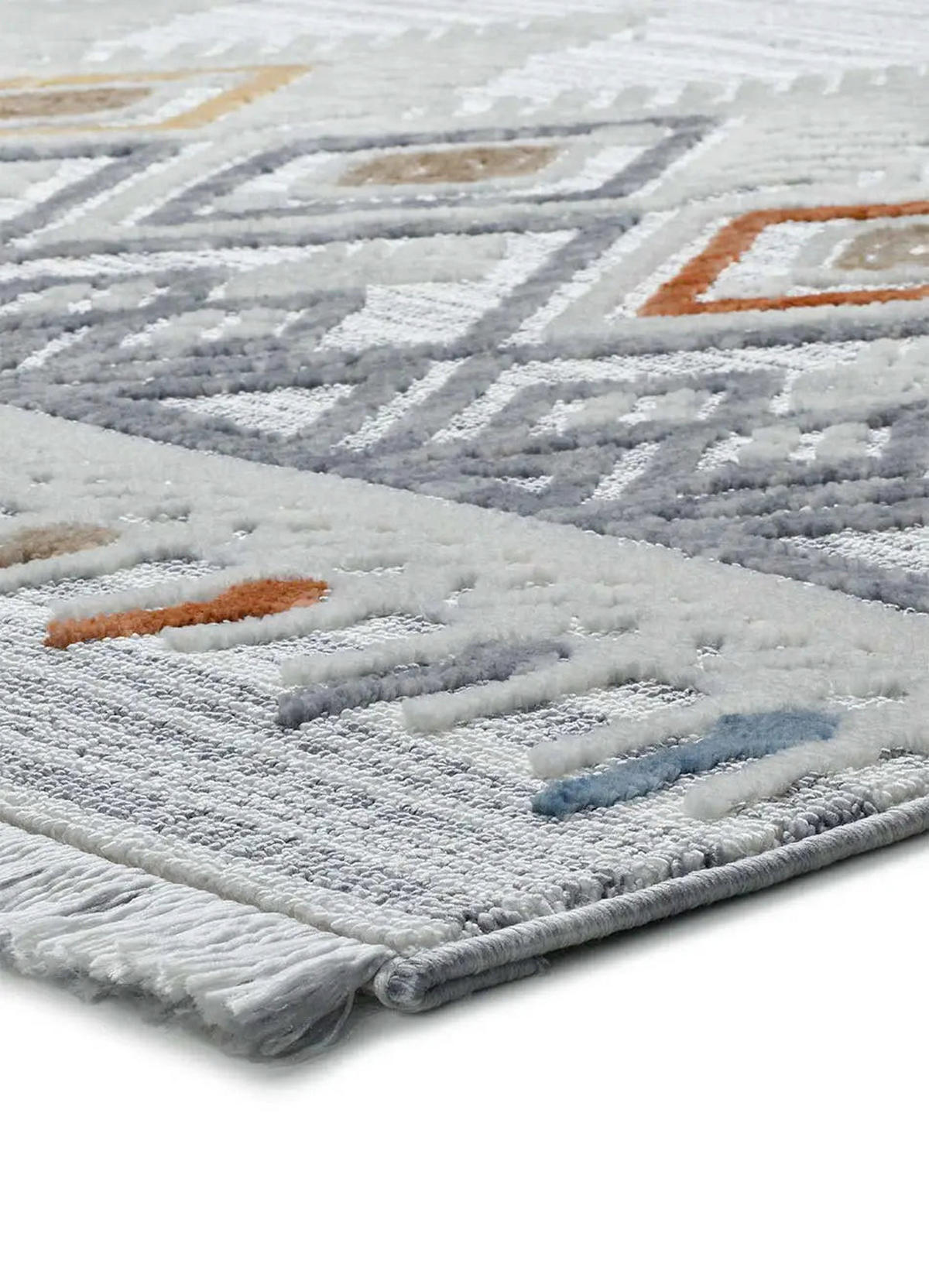 WEBTEPPICH Mehrfarbig Broadway 155/230 cm - Multicolor/Grau, Naturmaterialien/Textil (155/230cm) - Atticgo