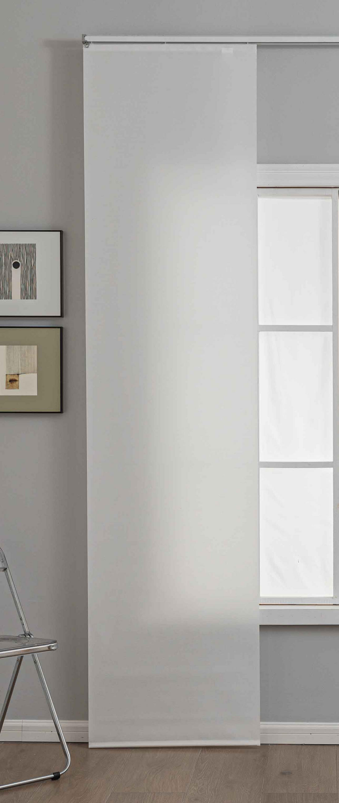 SCHIEBEGARDINE New Amsterdam HxB 245x60 cm Creme - Creme, Textil (60/245cm) - Gardinenbox