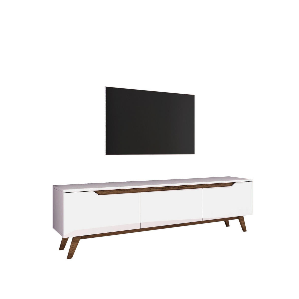 TV-MÖBEL digi Braun - Braun, Holz (35/48/180cm) - Habitat Garten