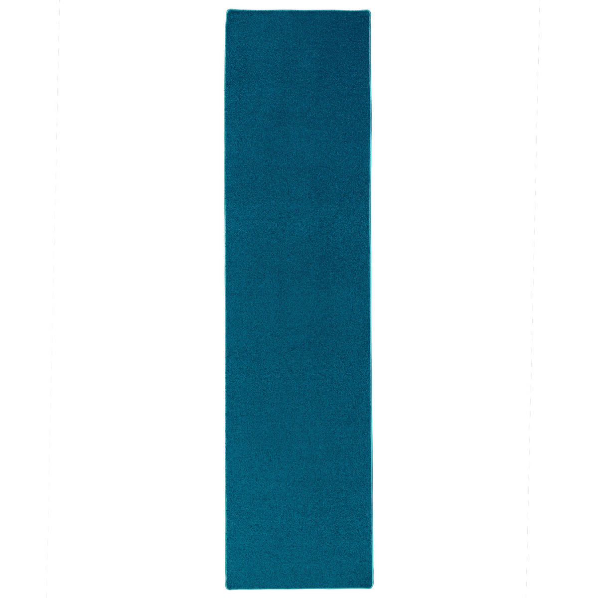 HOCHFLOR VELOURS LÄUFER TEPPICH LUNA - Petrol, Textil (80/400cm) - Snapstyle