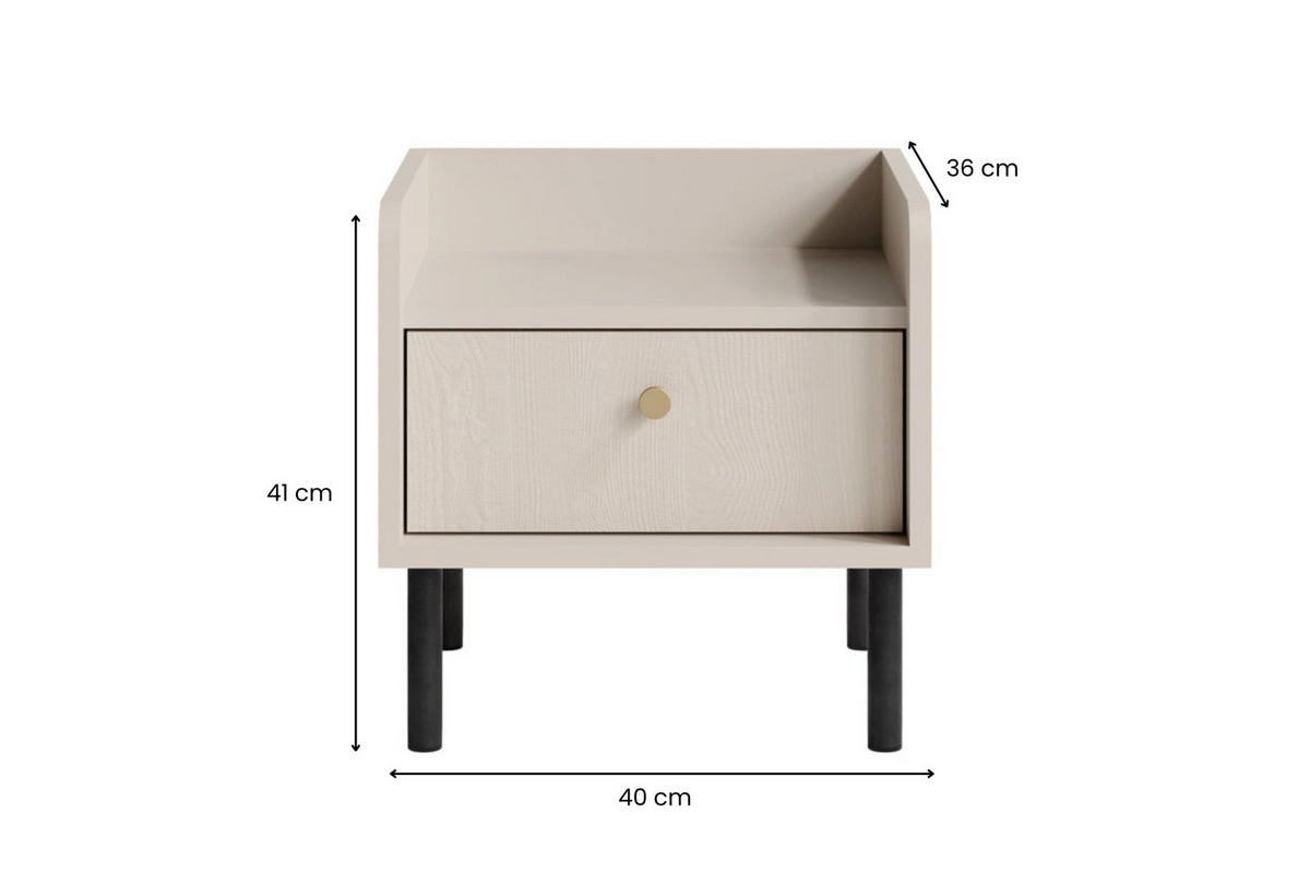 SCHLAFZIMMER Set 3-tlg. – GRANDE System – Beige - Beige, Holzwerkstoff (168/95.5/208cm) - hi-markt