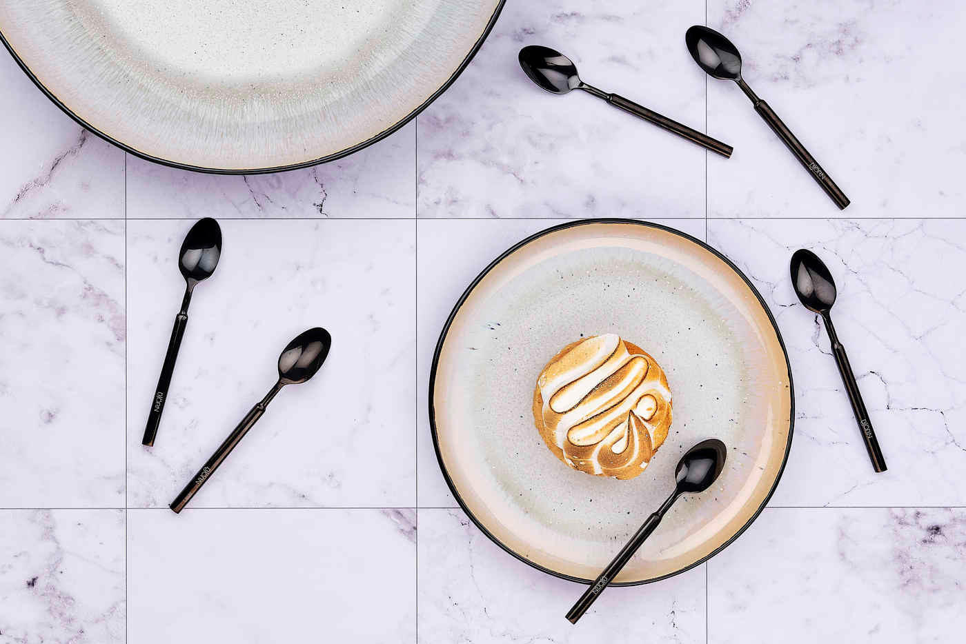 LÖFFEL 6er-Set Viggo - Schwarz - Schwarz, Metall - Björn