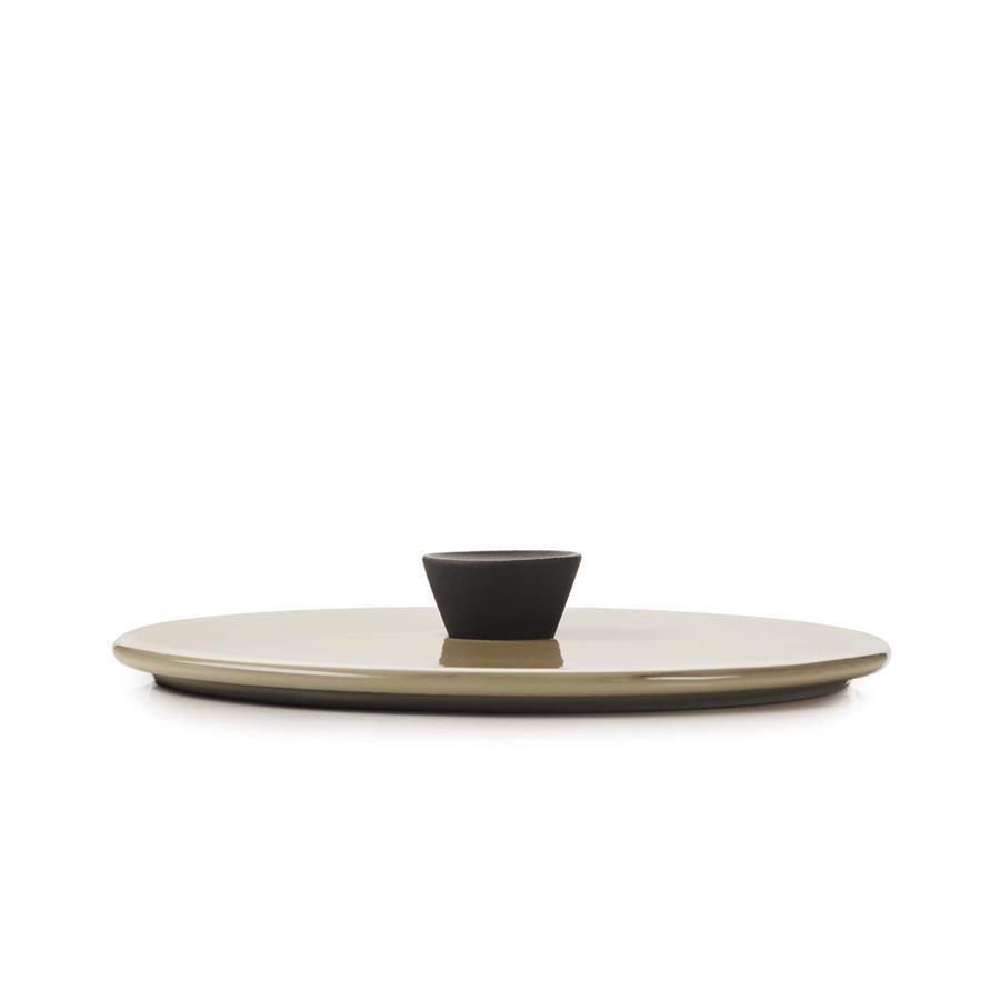 DECKEL FÜR KASSEROLLE CARACTERE 12 cm Muskatnuss - Multicolor, Keramik (12cm) - Revol Porcelaine France