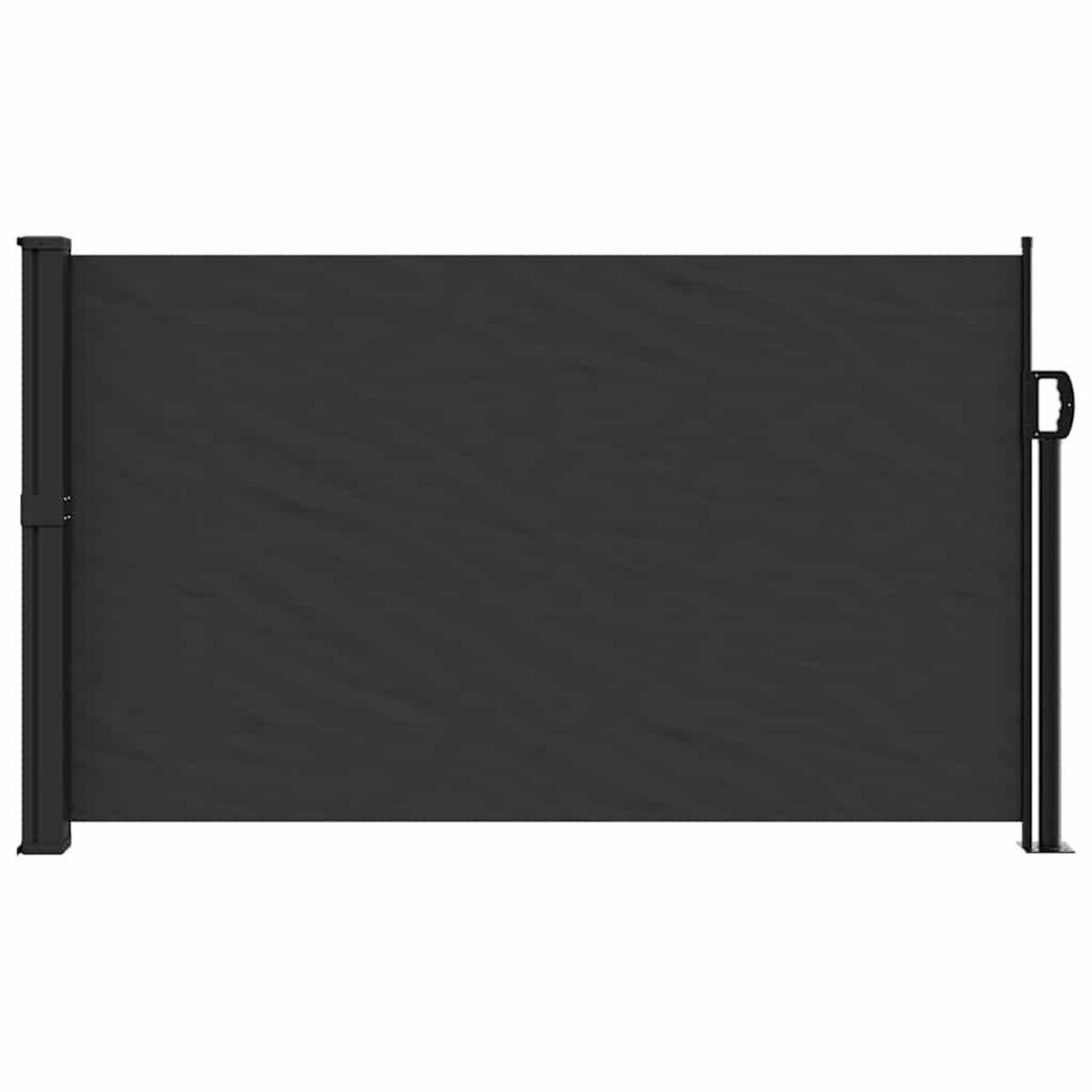 SEITENMARKISE Ausziehbar Schwarz 120x500 cm - Schwarz, Textil (500/120/500cm) - furnicato