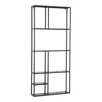 WANDREGAL Jämijärvi - Schwarz, Metall (80/180/18cm) - [en.casa]