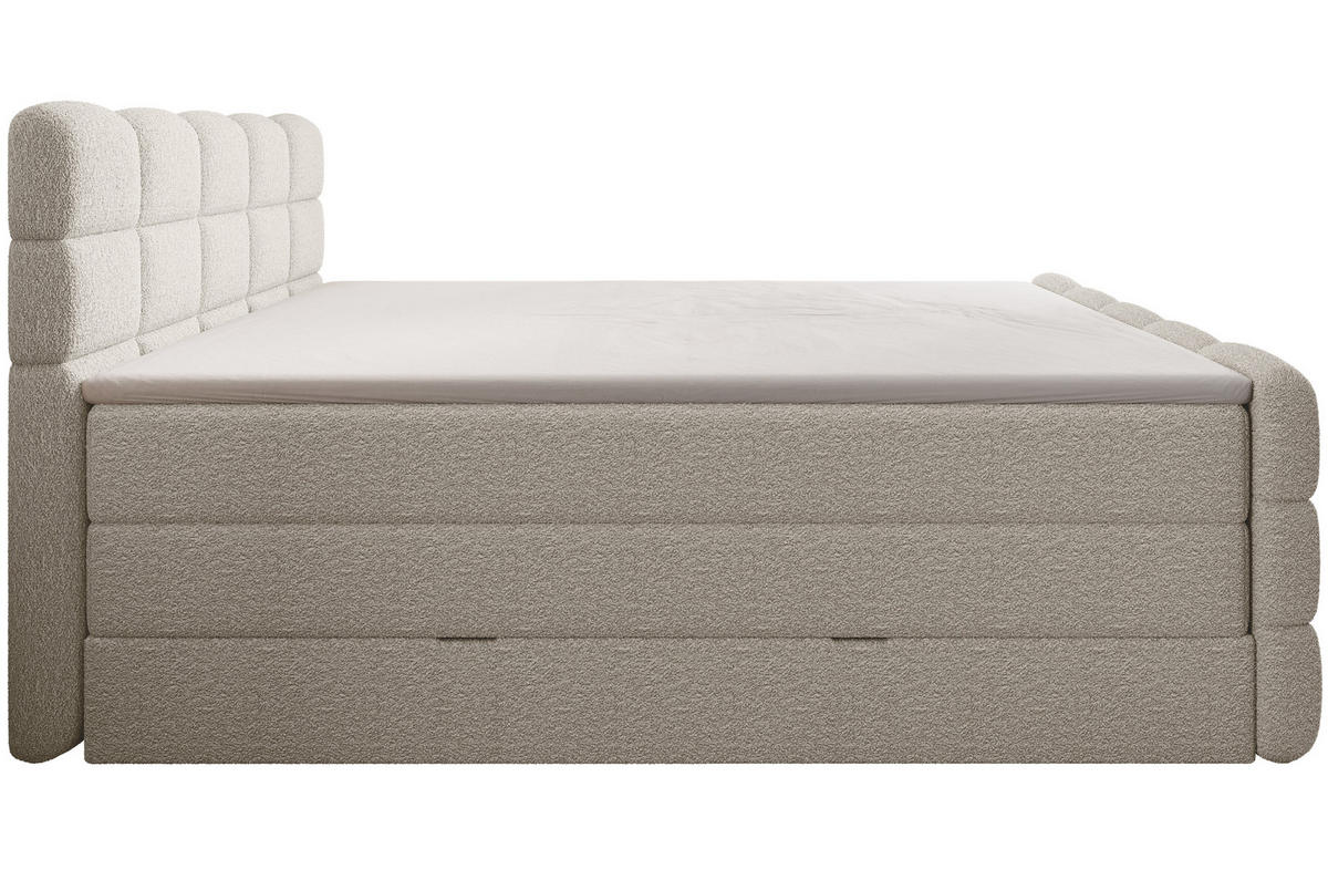 BOXSPRINGBETT Carenzo 1 creme 200/200 cm H3/H4 - Creme, Textil (200/200cm) - wonello