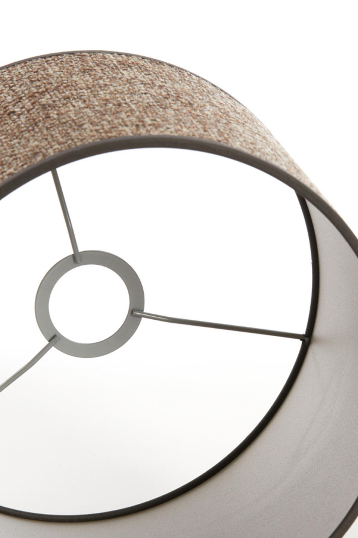LAMPENSCHIRM Saverna Braun Ø20/15 cm - Braun, Textil (20/20/15cm) - Light & Living