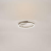 LED-WAND-/DECKENLAMPE Ring Aluminium Ø 40cm - Alufarben, Metall (40/40/5.5cm) - s.luce