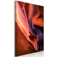 KUNSTDRUCK Rot 40/60 cm - Rot/Lila, Textil (40/60cm) - KUNSTLOFT