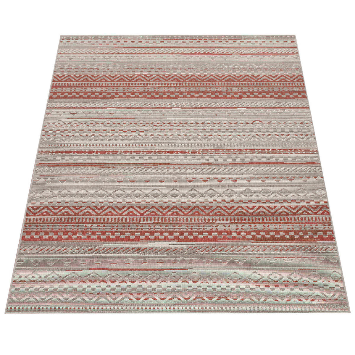 OUTDOORTEPPICH 120/170 cm Ostende 544 - Rot, Textil (120/170cm) - Paco Home