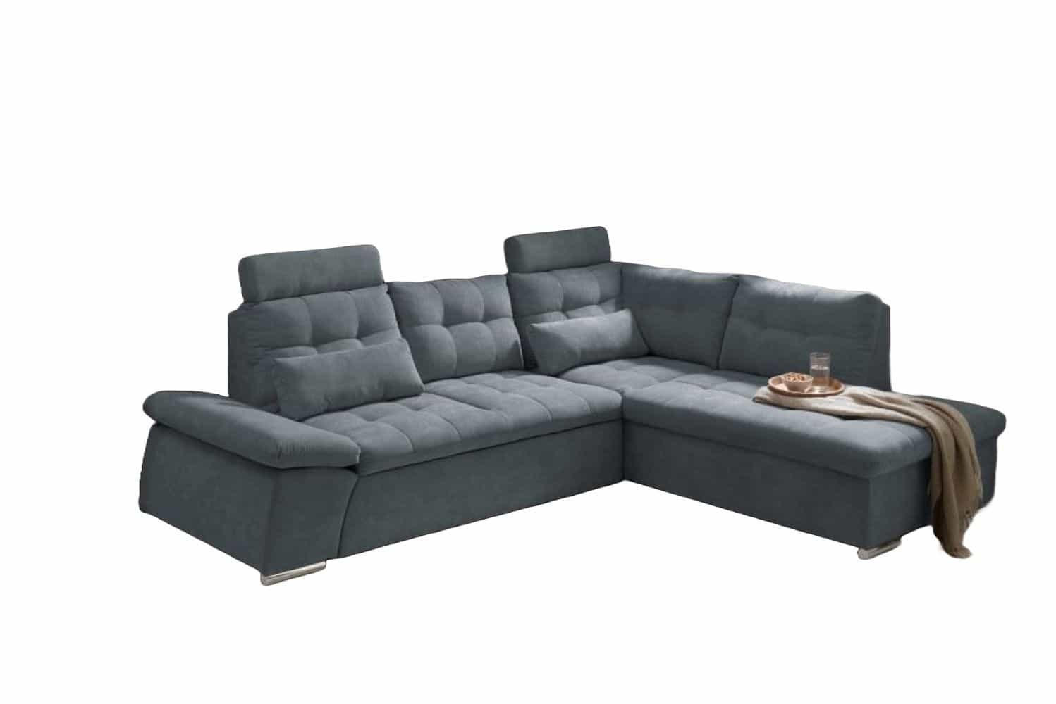 ed exciting design Ecksofa Anthrazit 260x219 cm
