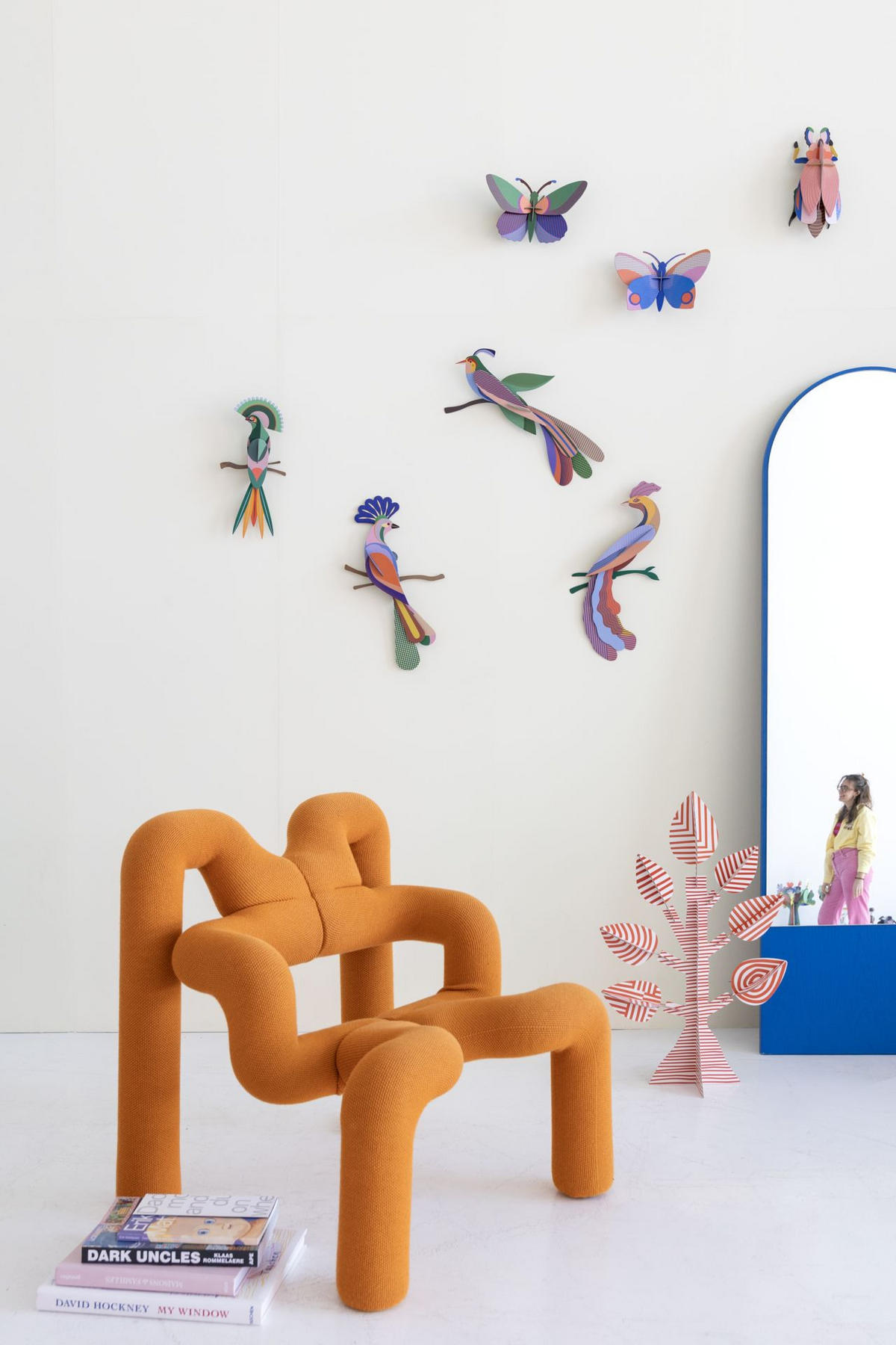 WANDDEKO Tropenvogel Maya 5.7/47.3 cm - Multicolor, Wellpappe (5.7/47.3/28cm) - KUNSTLOFT