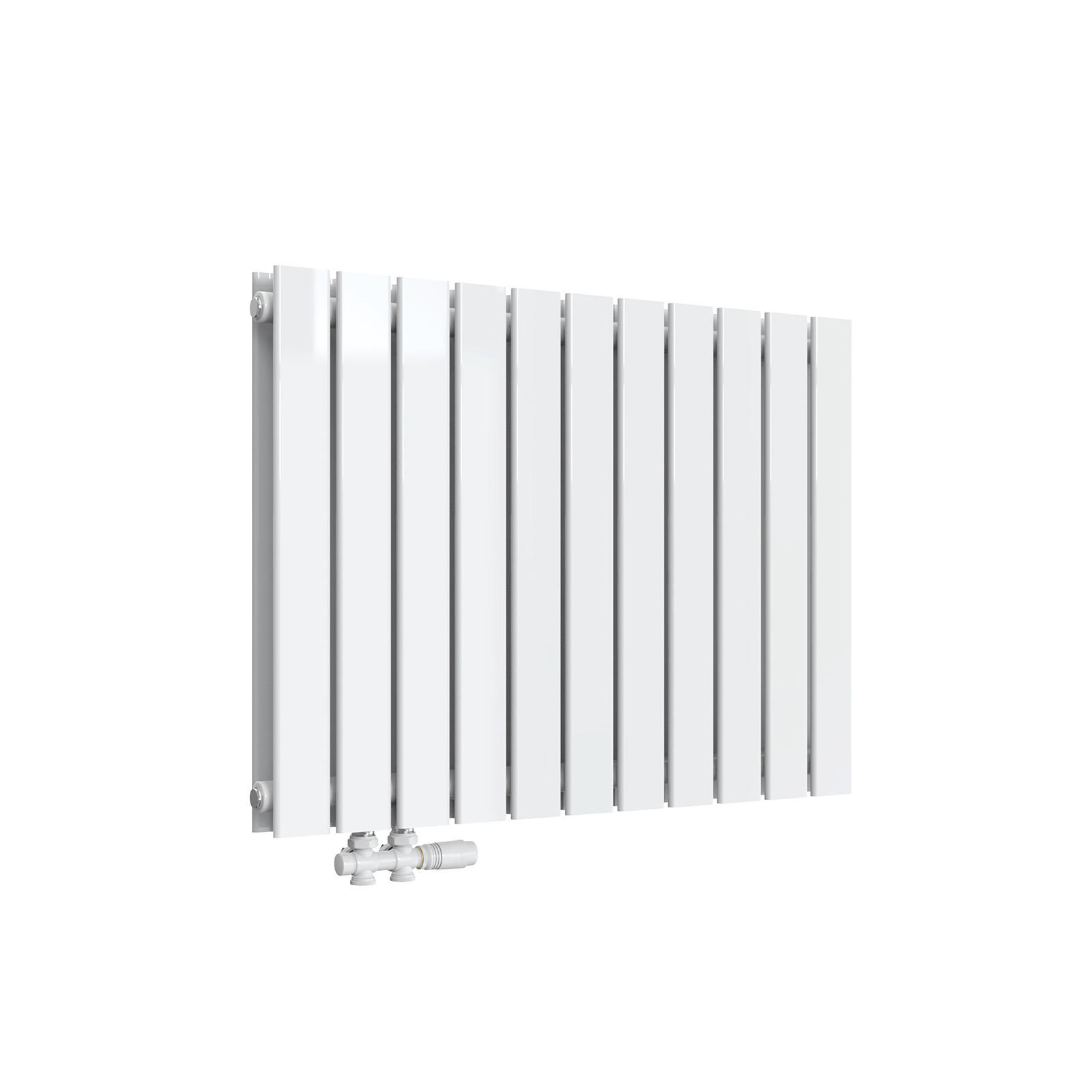 HEIZKÖRPER Flachheizkörper Weiß 63/85/6,3 cm - Weiß, Metall (85/63/6.3cm) - EMKE