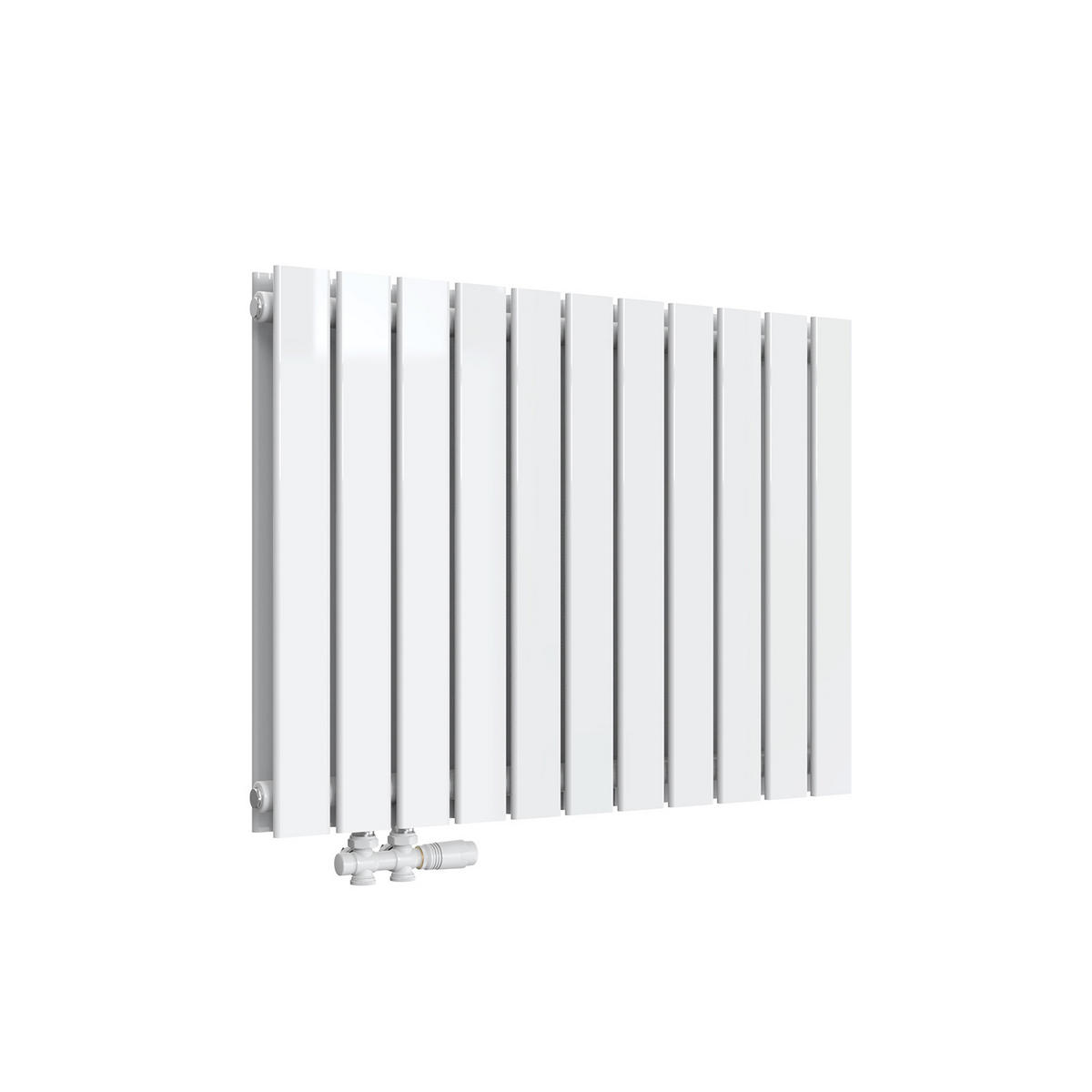 HEIZKÖRPER Flachheizkörper Weiß 63/85/6,3 cm - Weiß, Metall (85/63/6.3cm) - EMKE