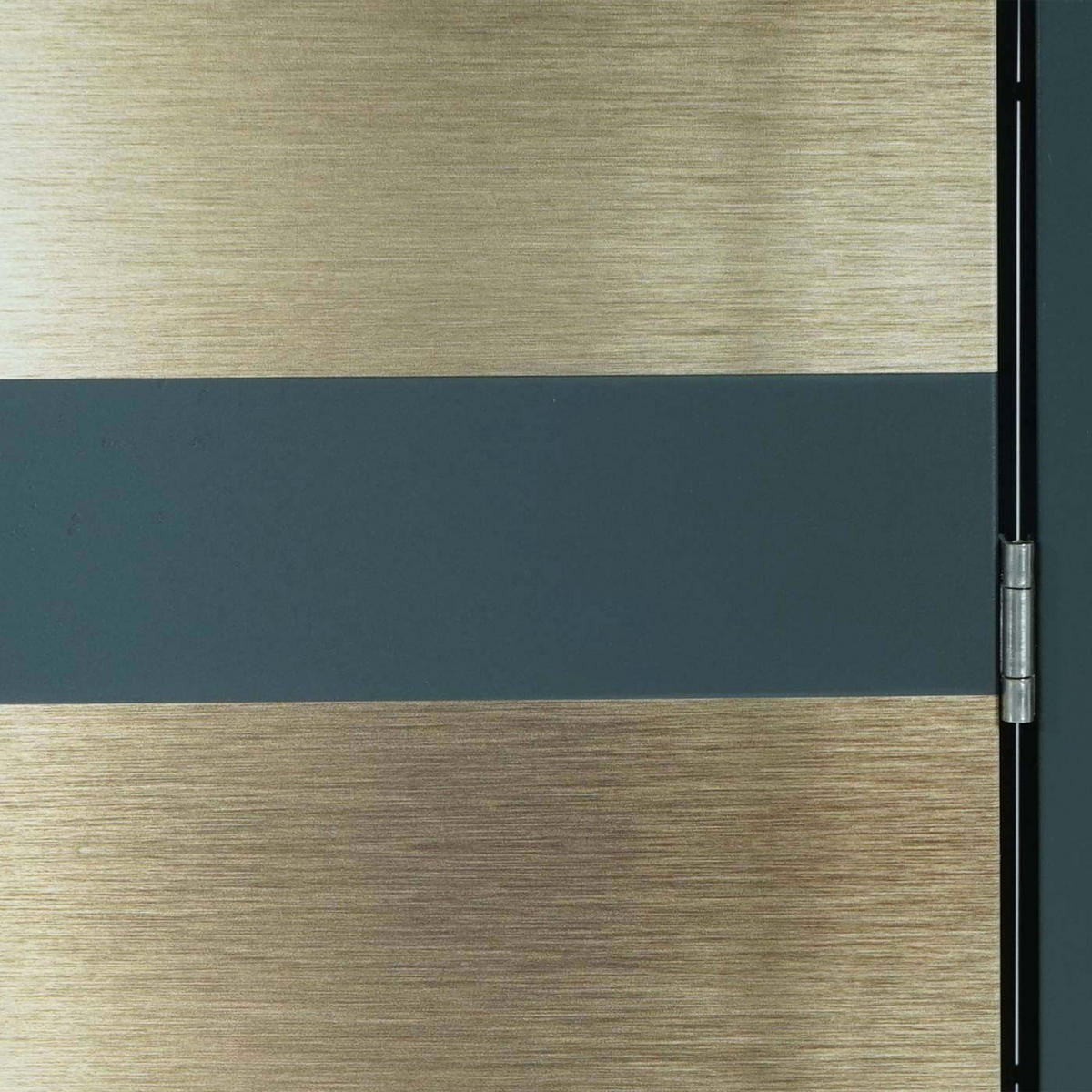 MÜLLTONNENBOX 1er 117x68x80cm Anthrazit Gold - Goldfarben, Metall (68/117/80cm) - PROREGAL