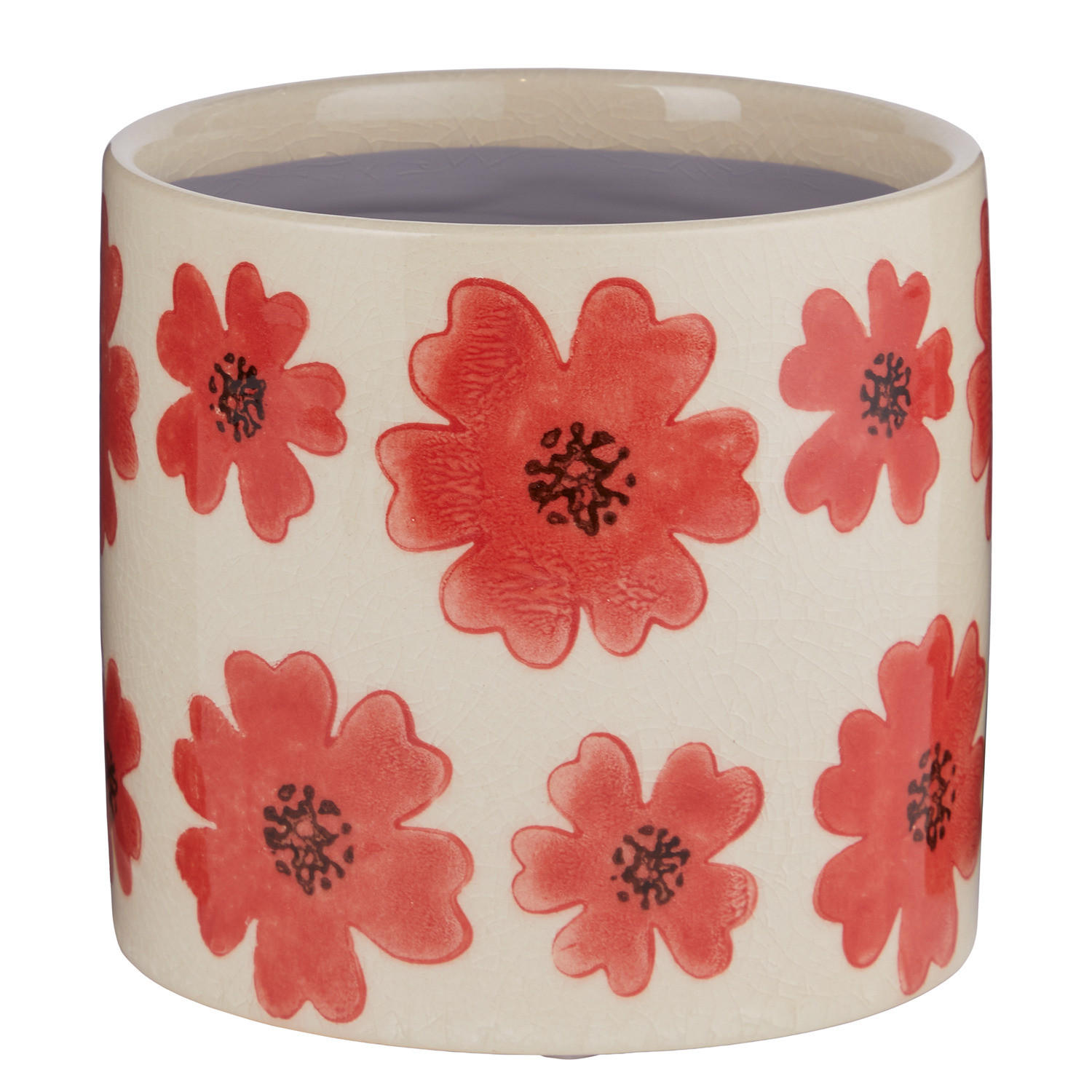 BLUMENTOPF Hearts & Flowers Ø 14cm - Creme, Keramik (13cm) - Butlers