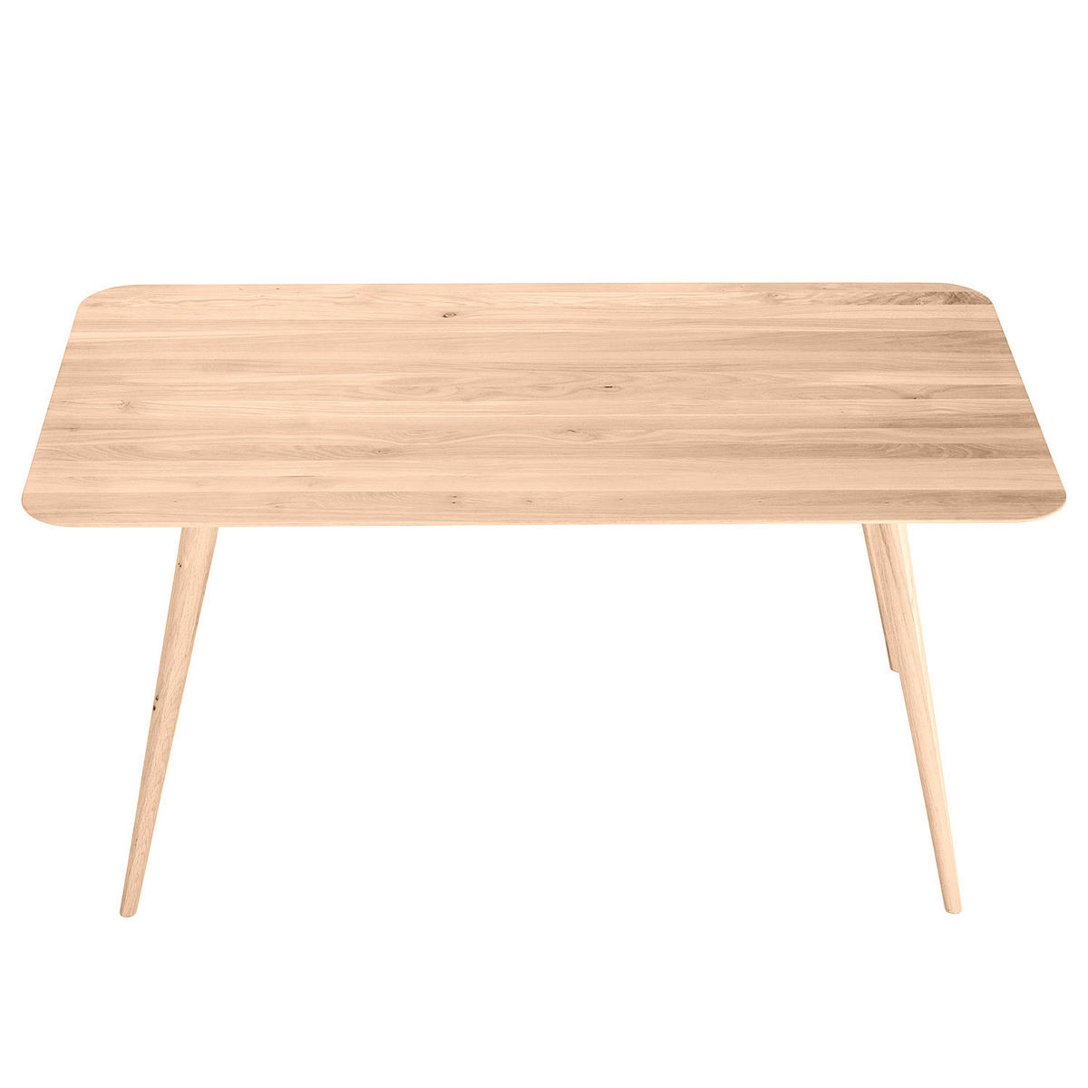 ESSTISCH - Massivholz - Eichefarben, Holz (90/160/75cm) - home24