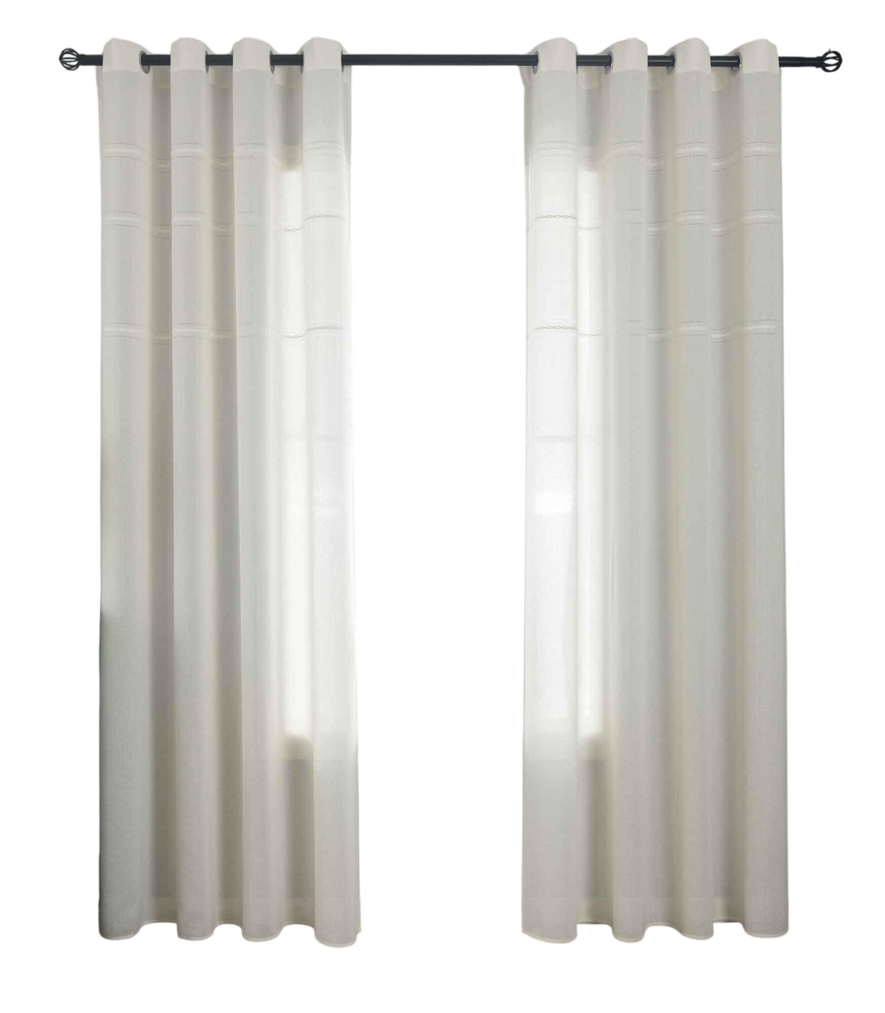 VORHANG 2ER SET »Leipzig« HxB 245x145 cm Natur - Naturfarben, Textil (145/245cm) - Gardinenbox