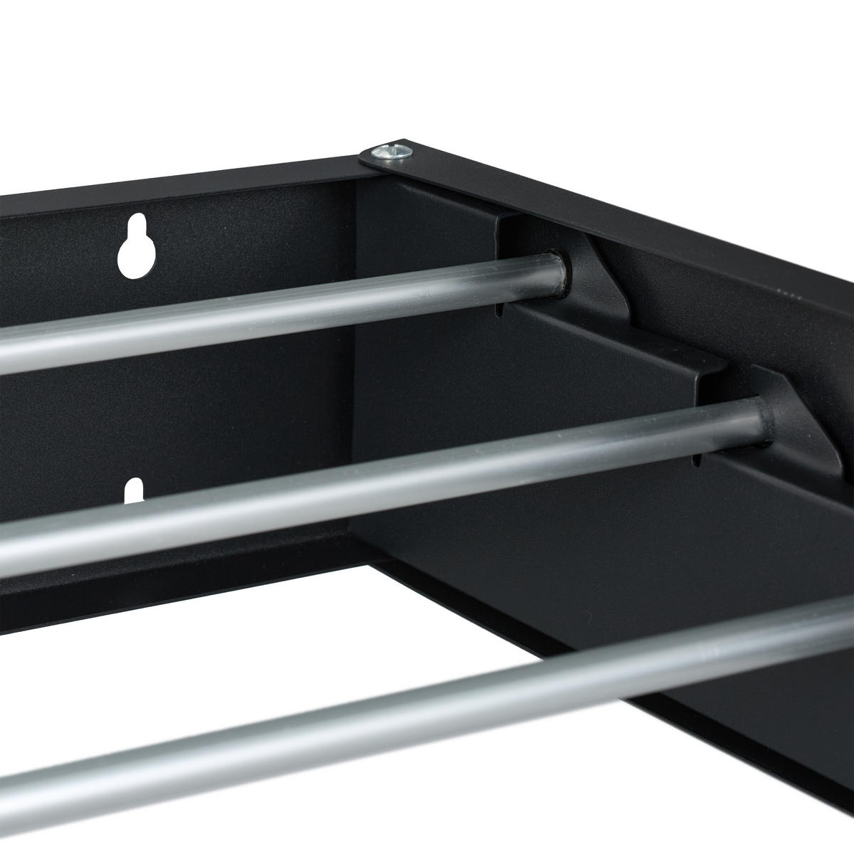 NÁSTENNÝ sušiak na prádlo - viacfarebná, kov (80/10/40cm) - Relaxdays