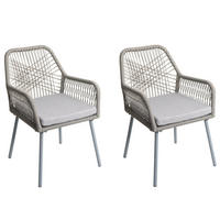 GARTENSTUHL Grau - Grau, Textil (54/81/62cm) - MCW