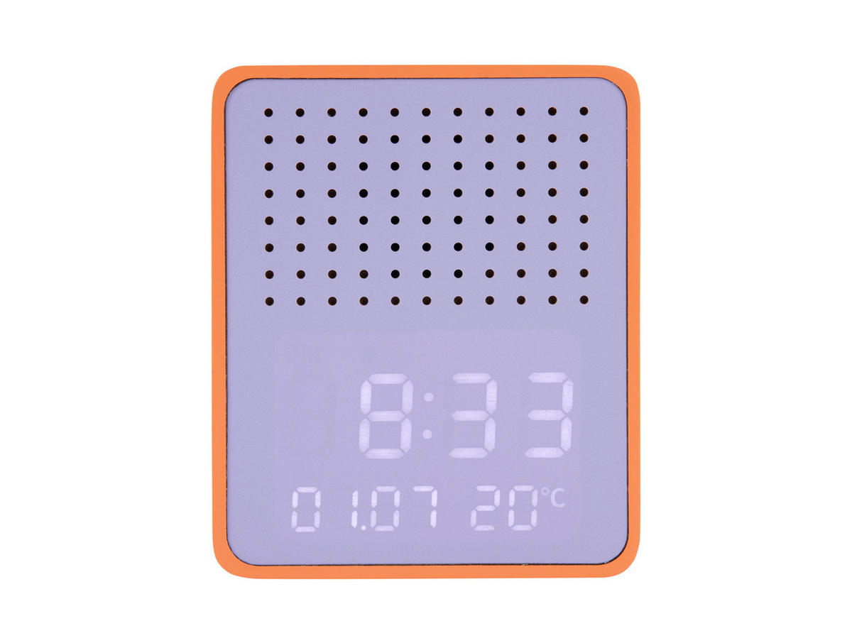 WECKER Funky Vibes 9/6/11 cm - Orange, Holz (6/11/9cm) - Karlsson