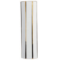 BLUMENVASE Keramik weiß Estella - Weiß, Keramik (40cm) - Beliani