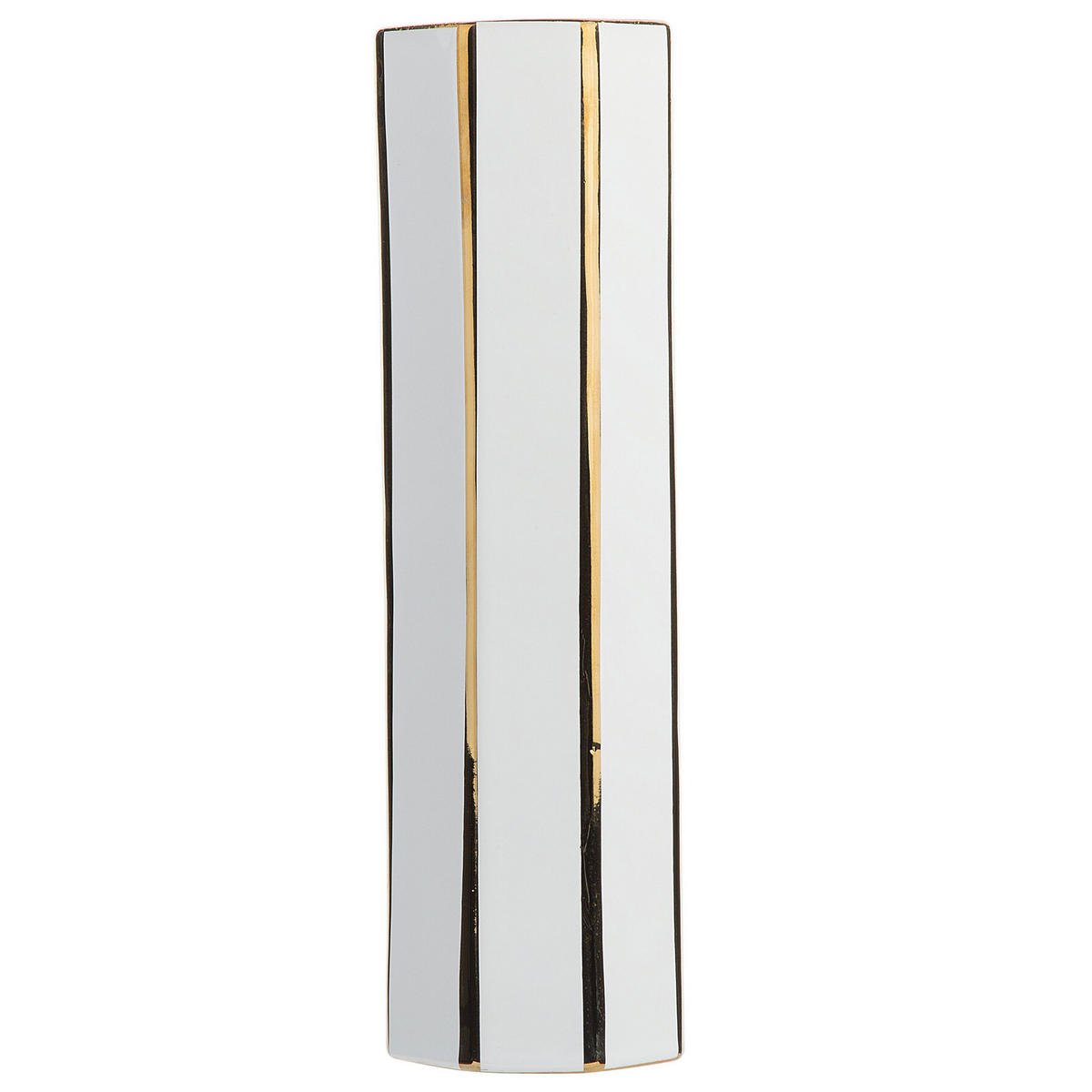 BLUMENVASE Keramik weiß Estella - Weiß, Keramik (40cm) - Beliani
