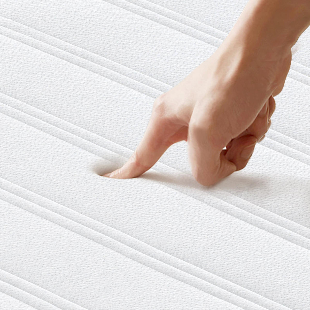 FEDERKERNMATRATZE komfortabel, 90/190 cm, Höhe ca.: 20 cm - Multicolor, Textil (90/190cm) - TEENO