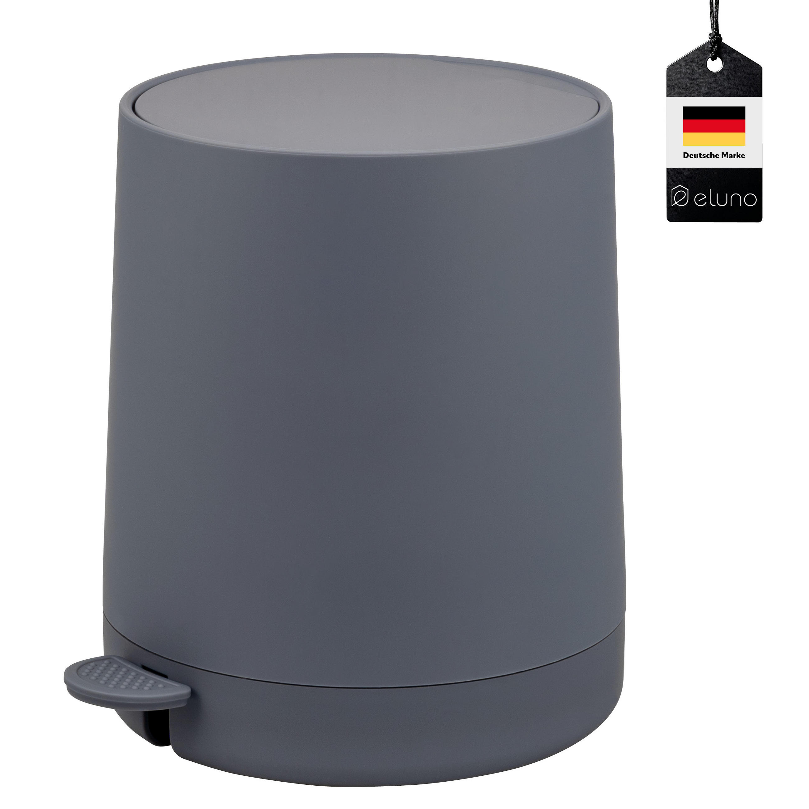 KOSMETIKEIMER TESERO, Kunststoff, grau - Grau, Kunststoff (22.5/25.5/25cm) - eluno