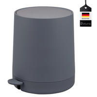 KOSMETIKEIMER TESERO, Kunststoff, grau - Grau, Kunststoff (22.5/25.5/25cm) - eluno