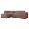 ECKSOFA Lordin, Seite: Links - Hellbraun, Holz/Textil (267/205cm) - MIRJAN24