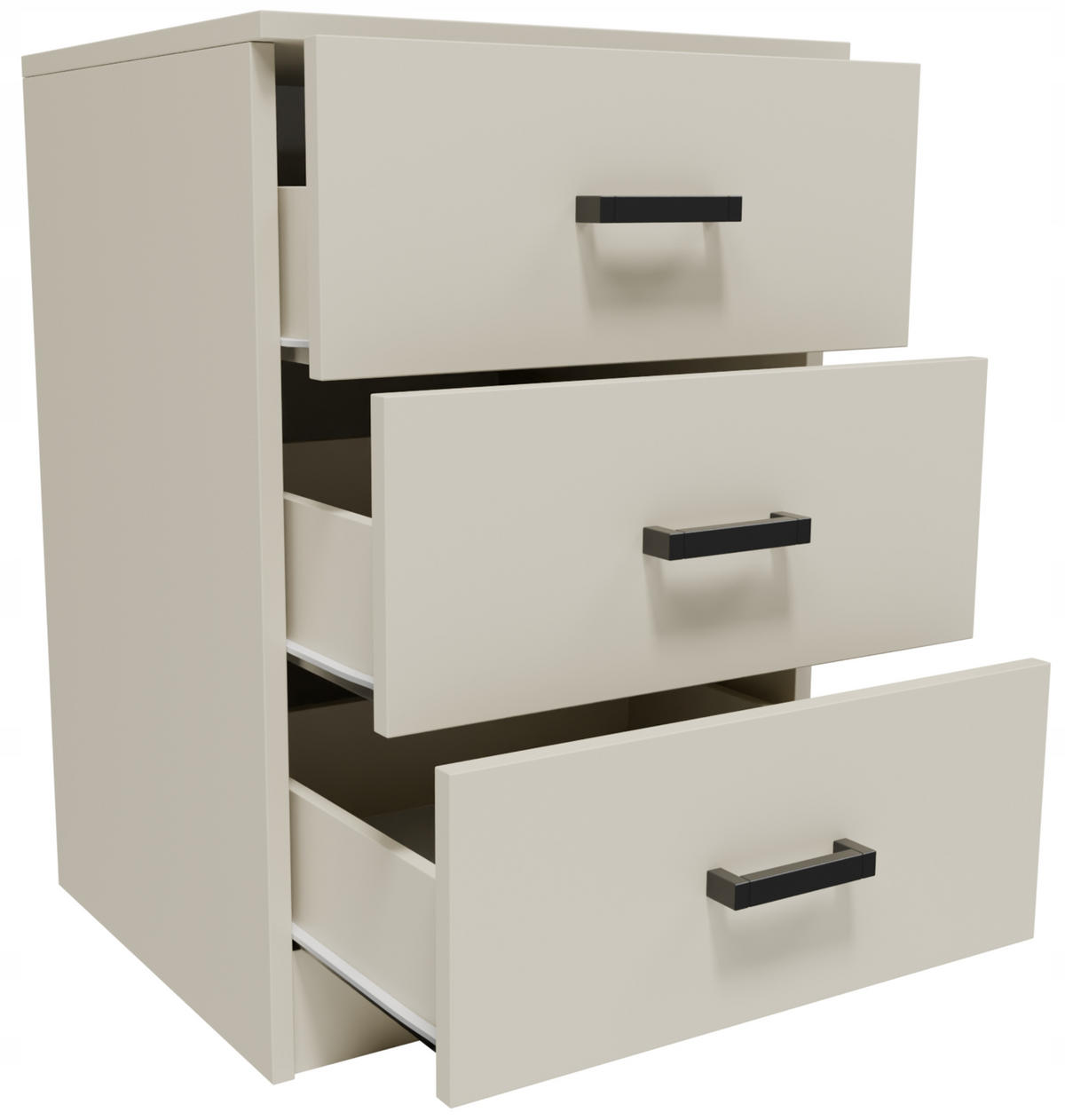 KOMMODE CR3-LOFT-3S Kaschmir 42/40,3/62,3 cm - Kaschmir, Holzwerkstoff (42/62.3/40.3cm)
