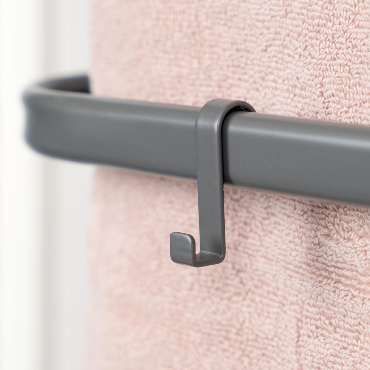 WAND-HANDTUCHHALTER 3 Stangen - Grau, Metall (67.5/40/23cm) - bremermann