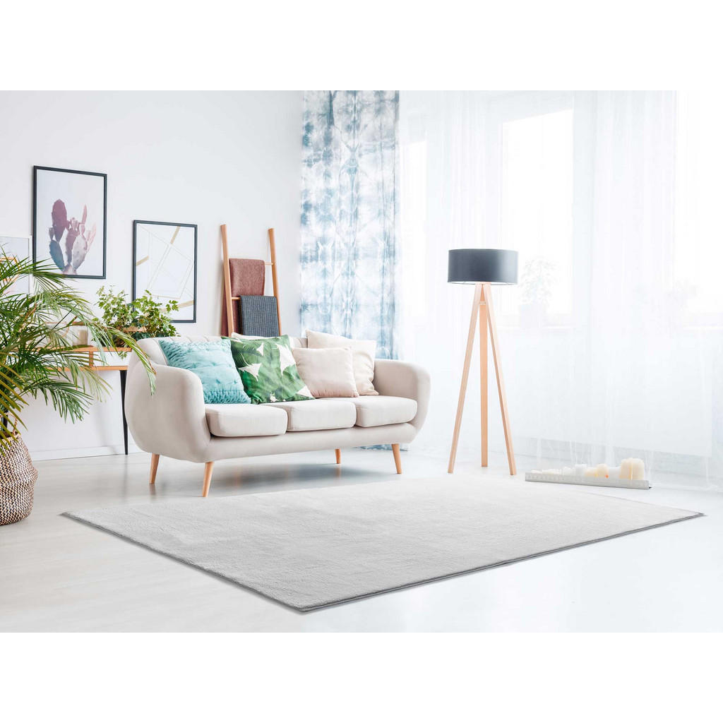 Thumbnail - Atticgo Webteppich, Silber, Textil, Mode, Rechteckig, 120x170 cm, Oeko-Tex® Standard 100, waschbar, Teppiche & Böden, Te...