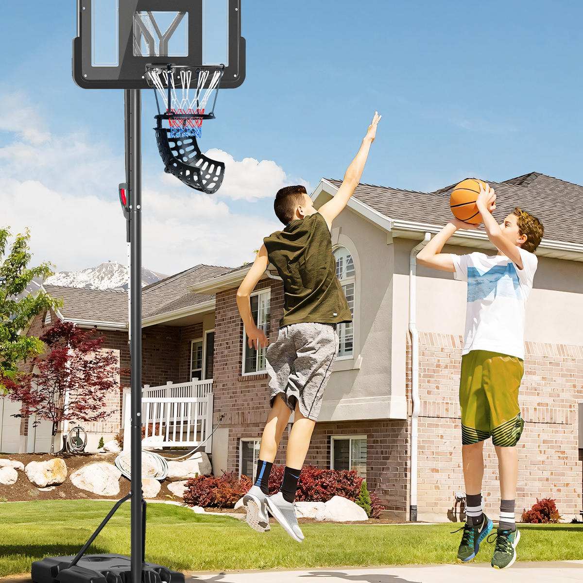 BASKETBALL-REBOUNDER DE-10355 Schwarz - Schwarz, Kunststoff (35.6/35.6cm) - ComfortXL