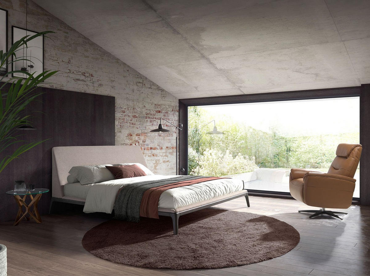 FERNSEHSESSEL Drehsessel aus braunem Leder 78/96/105 cm - Schwarz/Braun, Leder (78/105/96cm) - ANGEL CERDA