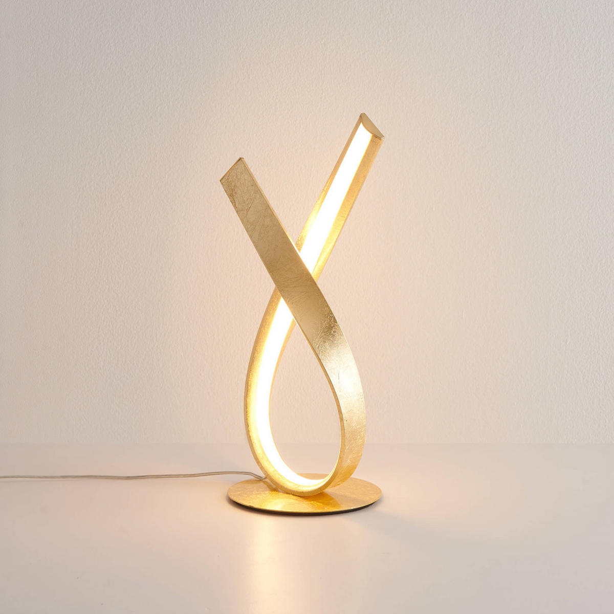 TISCHLEUCHTE Millenium, Gold / Messing, 40cm - Goldfarben, Metall (20/15/40cm) - KOSILUM