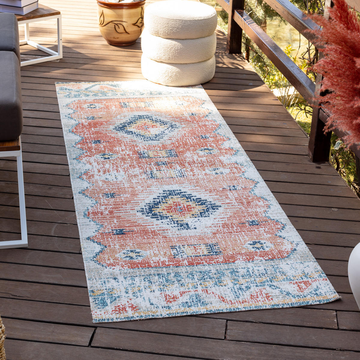 VINTAGE-TEPPICH 80/220 cm Orange - Orange, Kunststoff/Textil (80/220cm) - LIVABLISS